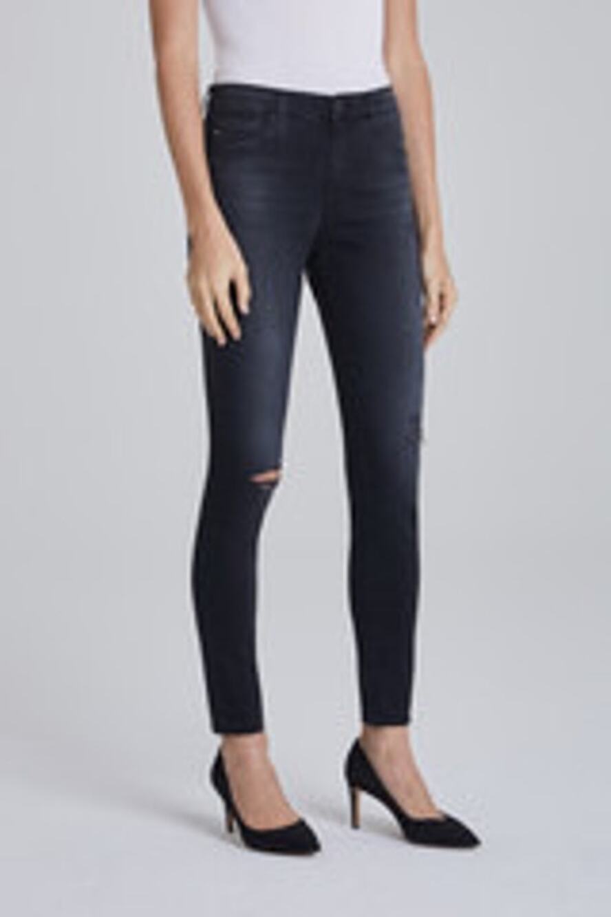ADRIANO GOLDSCHMIED Womens Farrah Skinny Ankle Jeans $215 NEW Size 27 Destructed